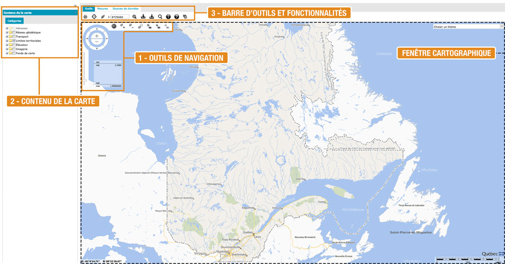 Présentation générale de la carte